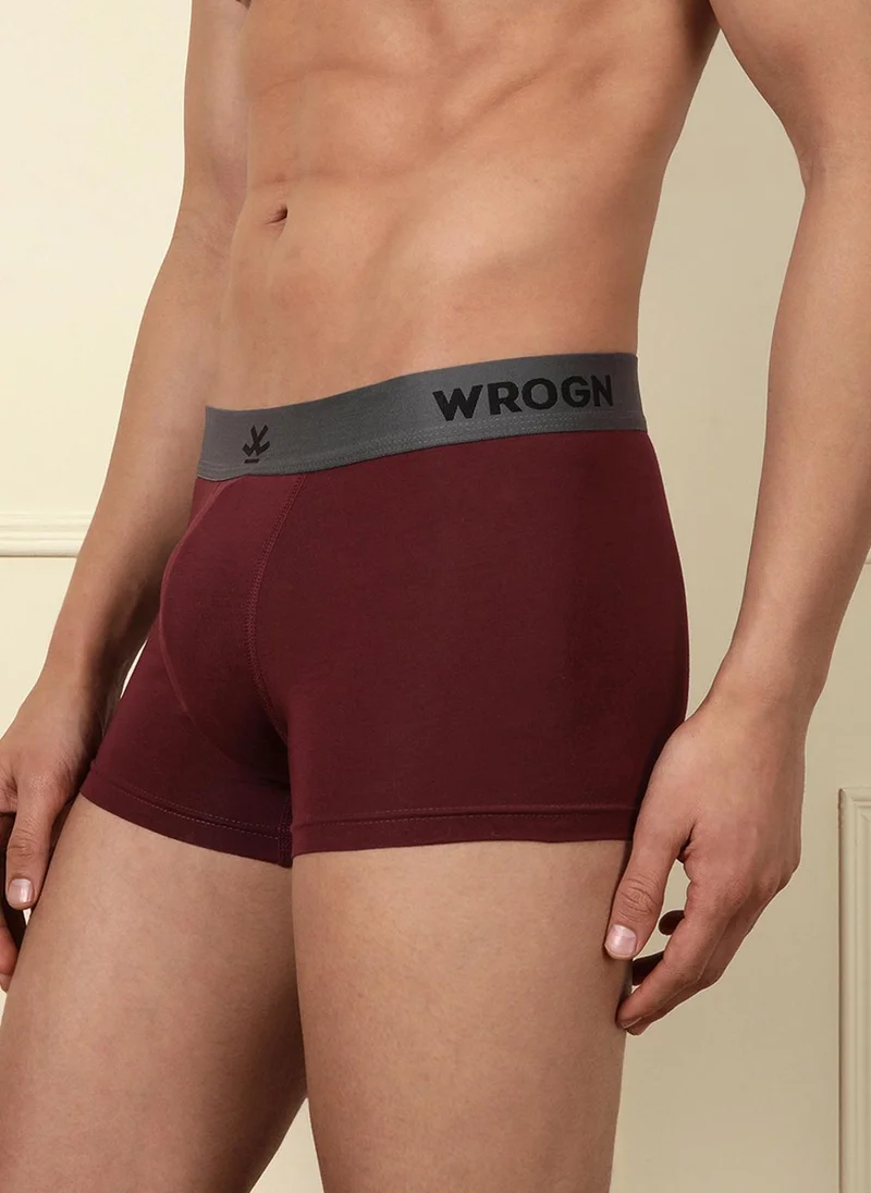 Wrogn Daily Ease Solid & Print Pack of 2 Trunks